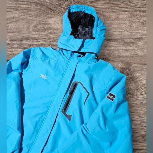 Pooluly Men's Ski Jacket Waterproof Hooded Snowboarding Snow XL NWOT Breathable - Picture 2 of 15